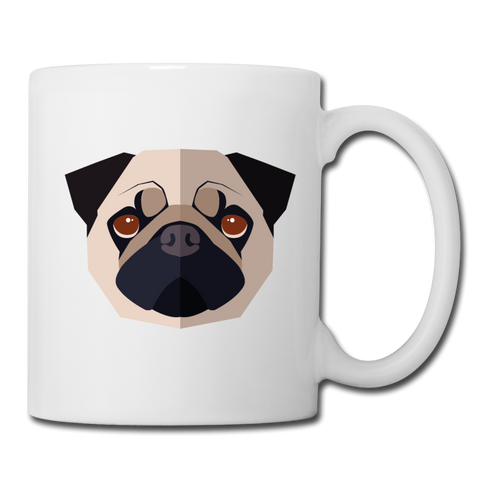 Pug-Coffee/Tea Mug - white